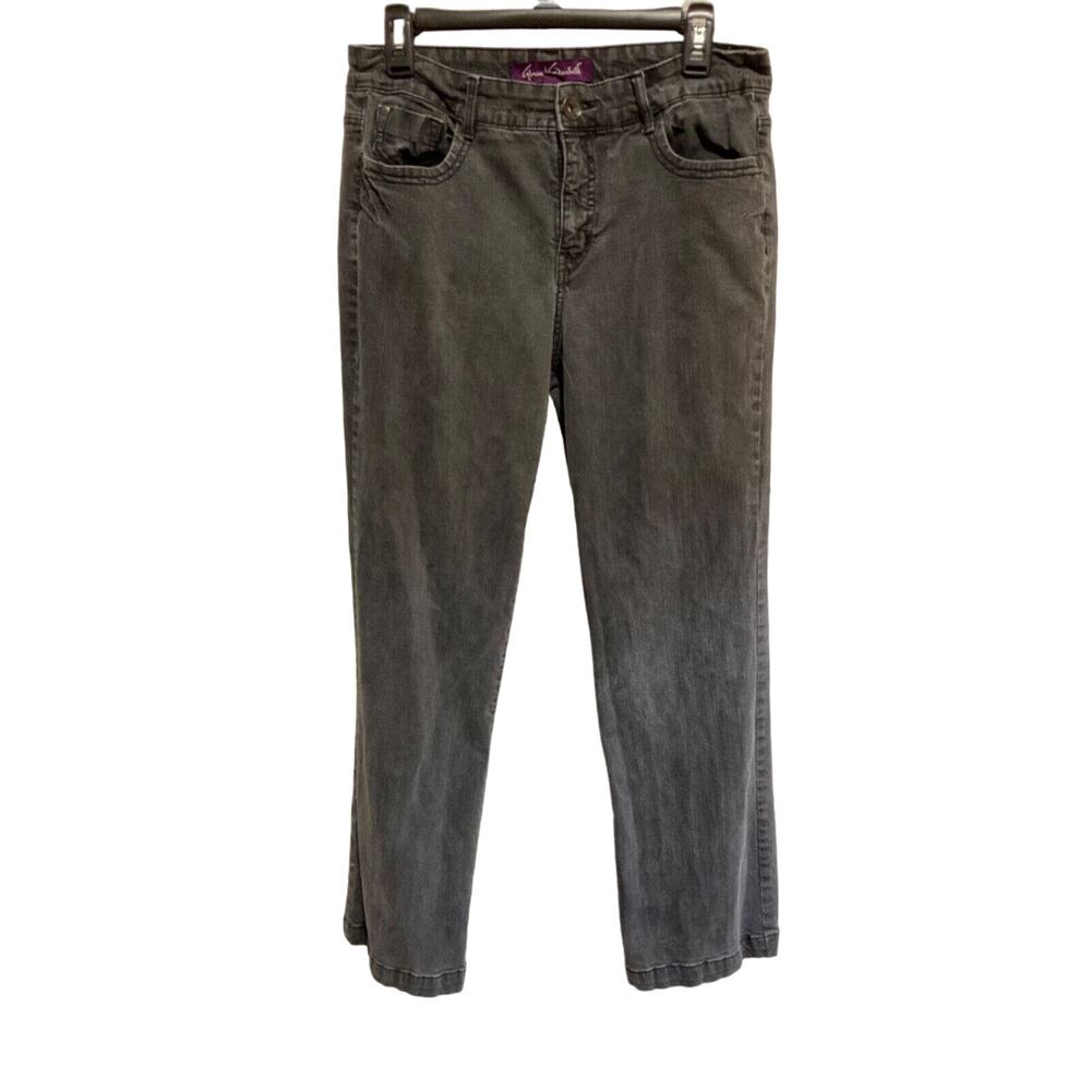 Gloria Vanderbilt Jeans 12P Faded Black Cotton Spandex 32W 28L Wear on Leg‎